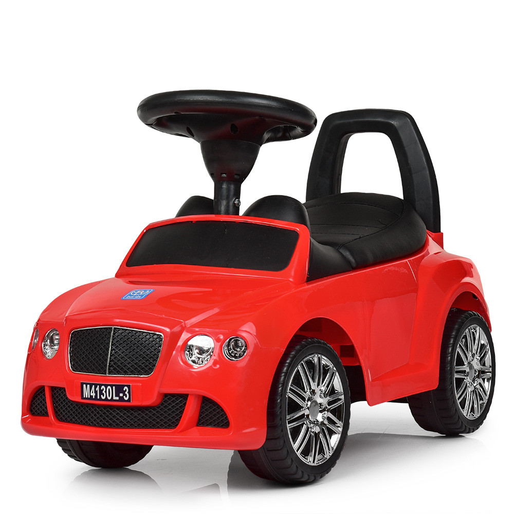 Толокар Bentley BAMBI (M4130L-3) Червоний, шкіряне сидіння
