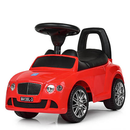 Толокар Bentley BAMBI (M4130L-3) Червоний, шкіряне сидіння, фото 2