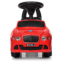 Толокар Bentley BAMBI (M4130L-3) Червоний, шкіряне сидіння, фото 2