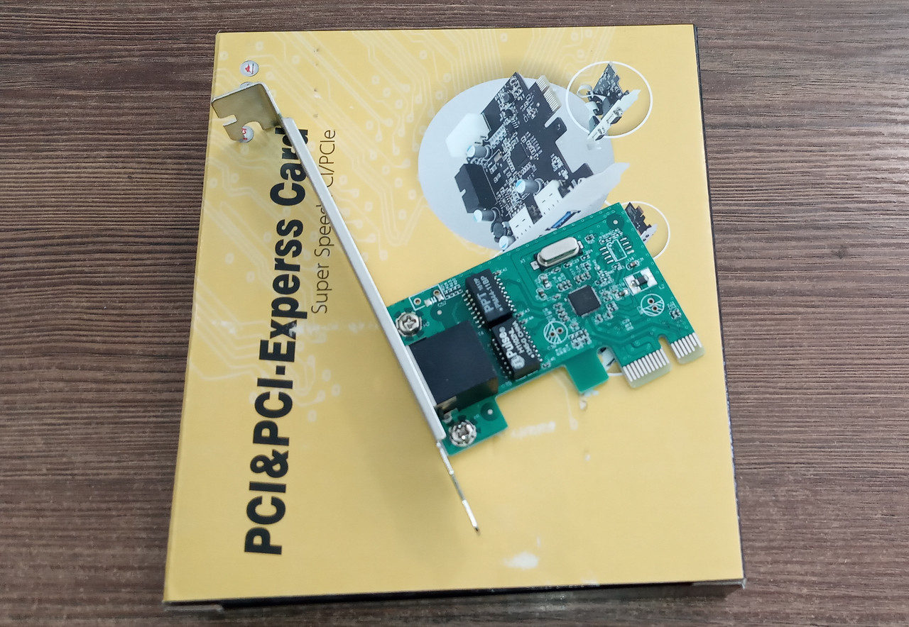 Мережева карта PCI-Express 1x gigabit lan, фото 1