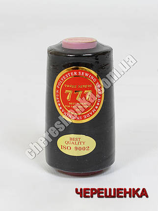 Нитки Crown 40/2 BLACK чорний, фото 1