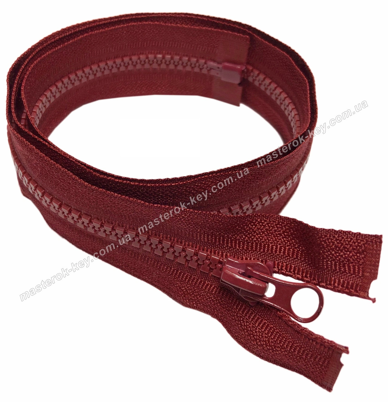 Блискавка тракторна No5 довжина 70 см колір вишневий #664, фото 1