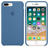 Чохол Silicone Case з відкритим низом для iPhone 7Plus/8Plus синій blue new, фото 3