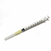 Шприц інсуліновий 1 мл BD Plastipak U-40 зі знімною голкою (0,3х13 мм) 30GA