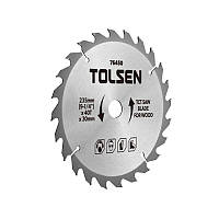 Tolsen Tools Диск пиляльний з ТВС напайками по дереву 254