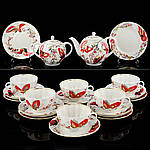 Чайний сервіз "Тюльпан, Метелики" 6 персон, 20 предметів. арт. 81.10086.02.1