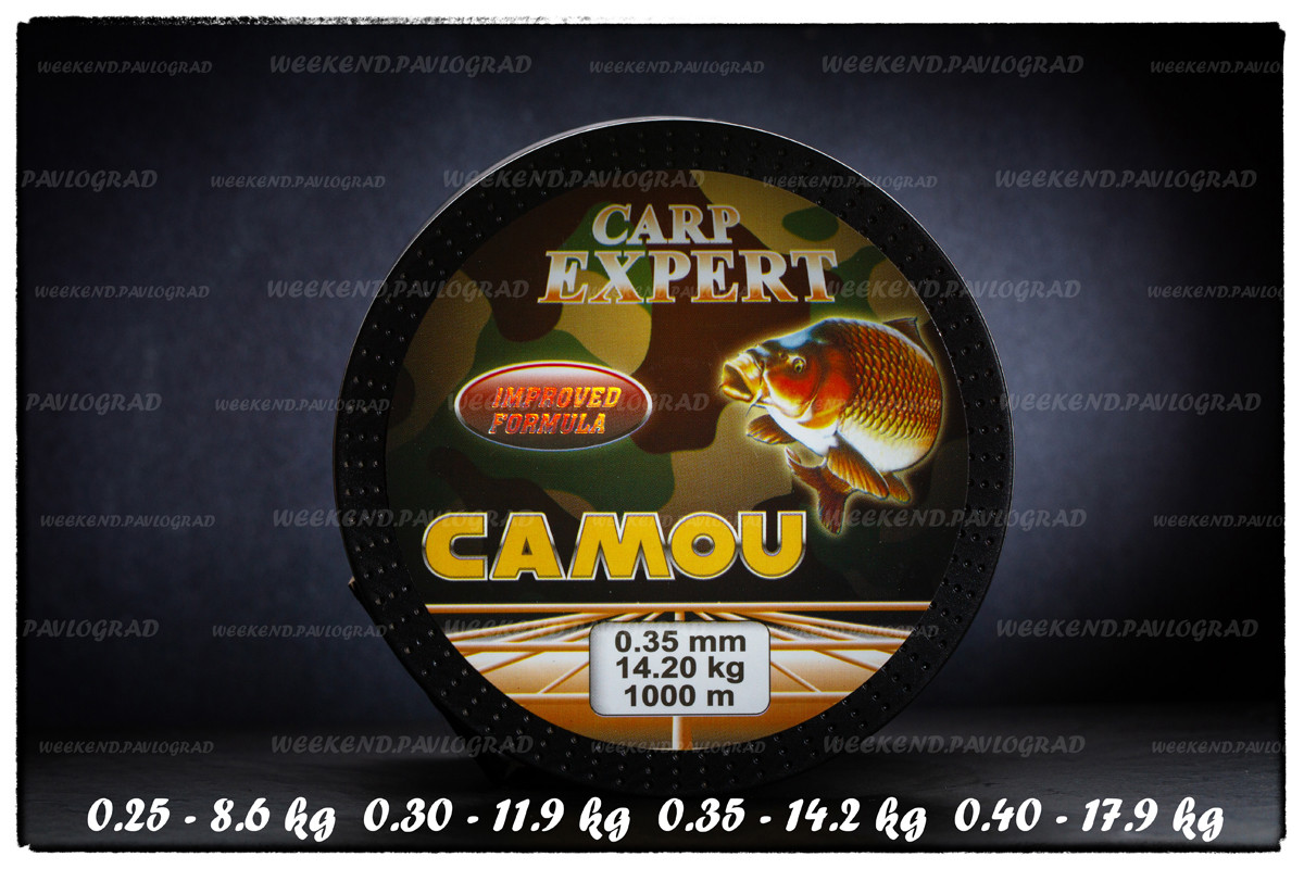 Леска Energofish Carp Expert Camou 1000 м 0.30 мм 11,9 кг - фото 1 - id-p1222052344