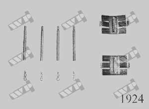 Ремкомплект передніх гальмівних колодок WP (Carrab) 1924 році Opel Ascona A, Kadett C, Manta A, Vauxhall Chevenne, крос-код за