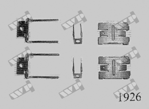 Ремкомплект задніх гальмівних колодок WP (Carrab) 1926 для Peugeot 504, 505, 604, 604 V6, крос-код за Quick Brake 919
