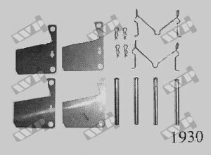 Ремкомплект передніх гальмівних колодок WP (Carrab) 1930 для Toyota Corona, MX1#, MX2#, RX12, RX22, RX28, Cressida, MX3#, TX30,