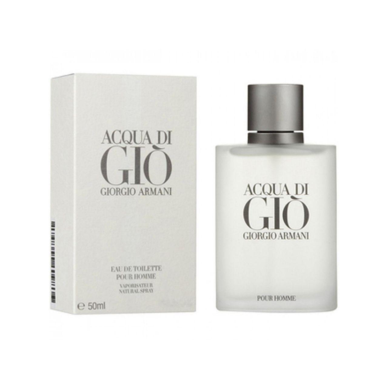 Літні свіжі чоловічі парфуми Giorgio Armani Acqua di Gio Pour Homme 50ml туалетна вода, цитрусовий морський аромат