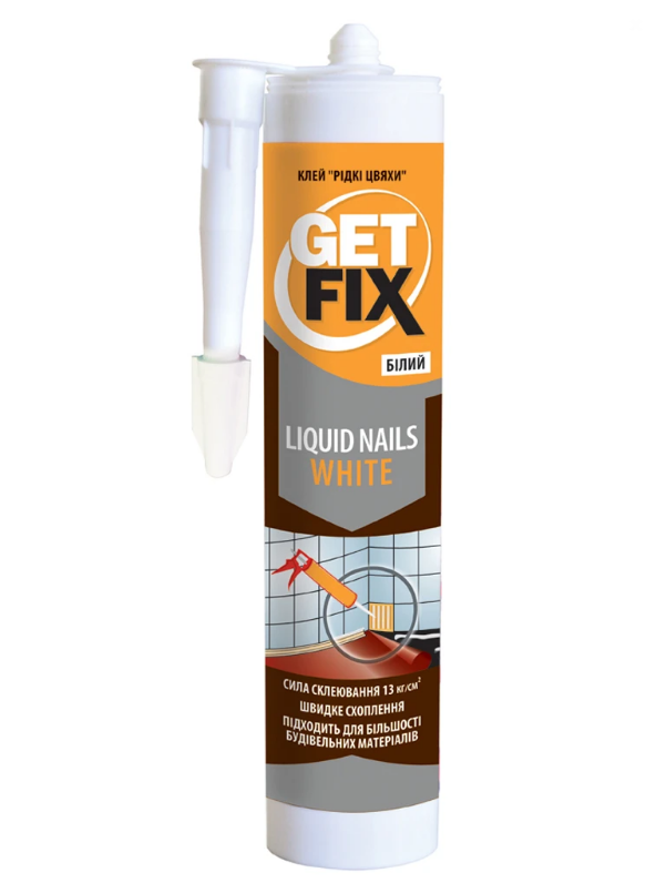 Клей рідкі цвяхи Getfix білий 280 мл (12-291)