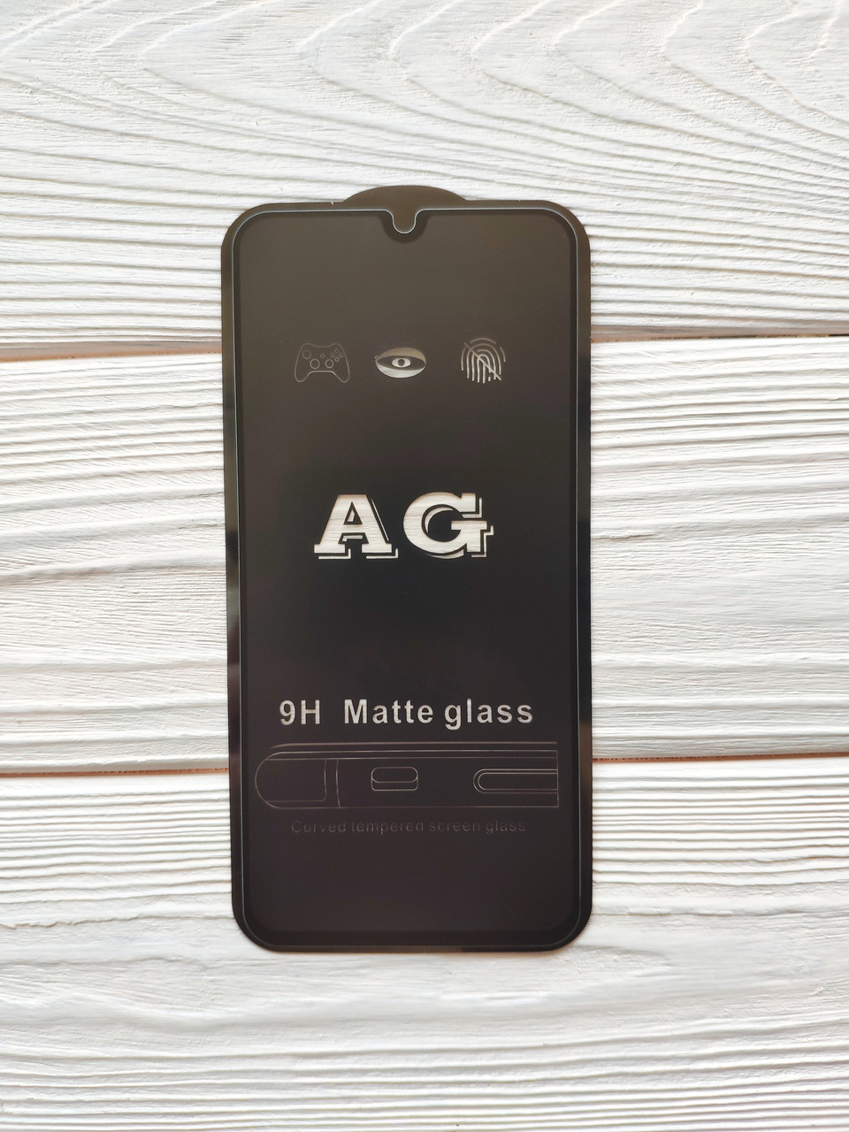Захисне скло AG Matte Full Glue для Samsung A01 2020 Матове Чорне