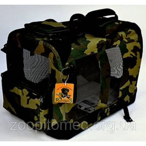 Переноска каркасна для собак Lux XXХXL гігант, 122*79*98 см (камуфляж) Переноска каркасна для собак