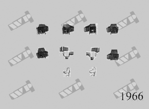 Ремкомплект передніх гальмівних колодок WP (Carrab) 1966 для Toyota Starlet, EP8# c ABS, крос-код за Quick Brake 1191