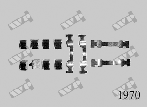 Ремкомплект передніх гальмівних колодок WP (Carrab) 1970 для Isuzu Pick up 84-88, Trooper all models 85-86, крос-код за Quick