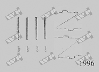 Ремкомплект передніх гальмівних колодок WP (Carrab) 1996 Peugeot 204, 304, Talbot Horizon, Rancho, крос-код за Quick Brake 998