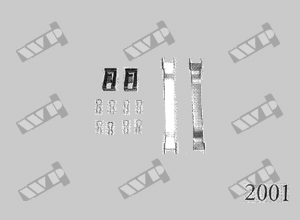 Ремкомплект передніх гальмівних колодок WP (Carrab) 2001 для Honda Accord 1600 76-81, крос-код за Quick Brake 984