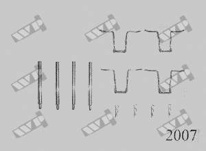 Ремкомплект передніх гальмівних колодок WP (Carrab) 2007 Mercedes-Benz W114, 230.6, W115, 200, 220D, 230.4, 240D, крос-код за