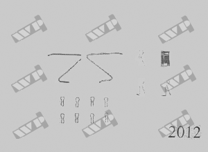 Ремкомплект передніх гальмівних колодок WP (Carrab) 2012 для Mazda 323 FA, крос-код за Quick Brake 963