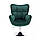 Крісло HR650N зелений велюр хромована основа, фото 6
