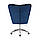 Крісло HR650K синій велюр хромована основа, фото 5