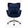 Крісло HR650K синій велюр хромована основа, фото 2