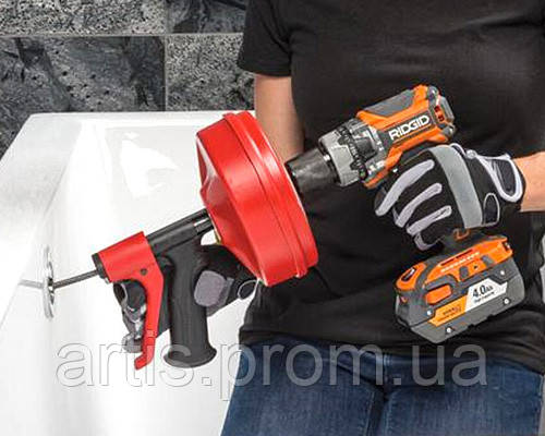 Ручна вертушка RIDGID POWER SPIN + для прочищення труб каналізації