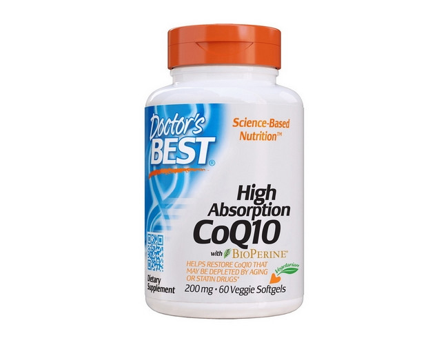 Коензим Q10 Doctor's s BEST High Absorption CoQ10 200 мг with BioPerine 60 капс
