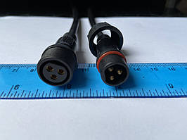 Вологозахищений роз'єм 3-х контактний. Герметичний роз'єм. Роз'єм гарметичний 3- контактний.M16.3pin