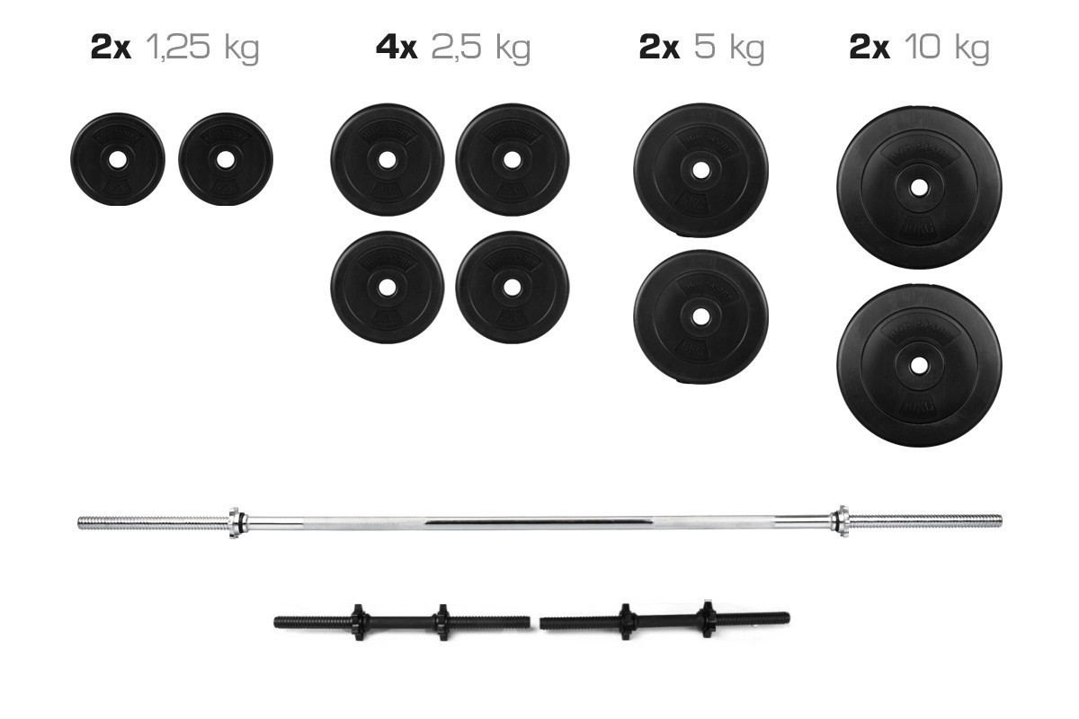 Штанга + Гантелі Набір 52 кг