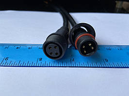 Роз'єм герметичний 4 контактний. Вологозахищений комплект роз'єму (мама + папа). Герметичний роз'єм.IP67.4pin