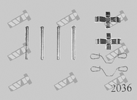 Ремкомплект передних тормозных колодок WP (Carrab) 2036 для Audi 50, Volkswagen Derby, Polo