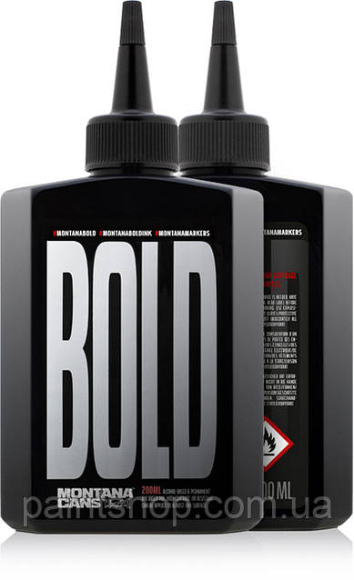 Заправка для маркеров Montana серии BOLD ультра черная 200 мл