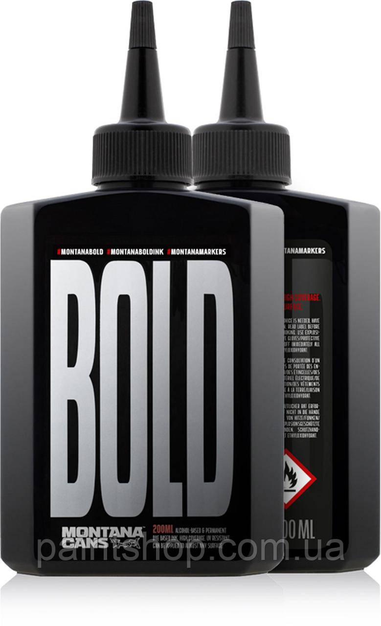 Заправка для маркерів Montana серії BOLD ультра чорна 200 мл