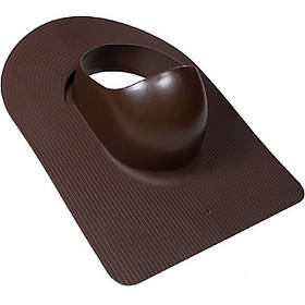 XL Huopa, пройдений елемент вентиляційних труб DN160-250 через дах із бітумної черепиці та рубероїду Коричневий RR32