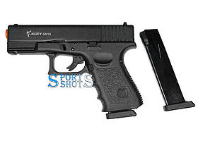 Стартовий пістолет Kuzey GN19 black, з дод. магазином (Glock 19)
