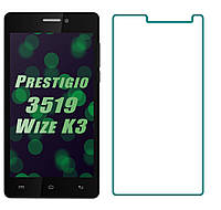 Защитное стекло Prestigio 3519 Wize K3 (Прозрачное 2.5 D 9H) (Престижио Вайз К3 3519)