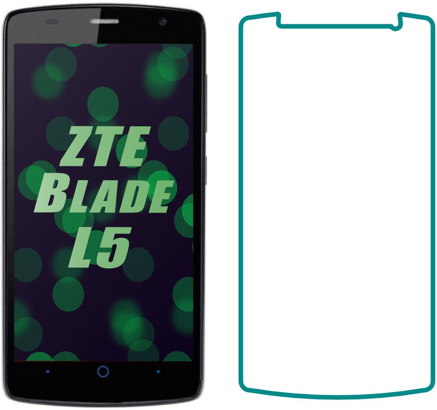 Захисне скло ZTE Blade L5 (Прозоре 2.5 D 9H) (ЗТЕ Блейд Л5)