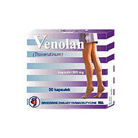 VENOLAN — у разі варикозного розширення вен, набряків ніг 300 мг, 50 кап.