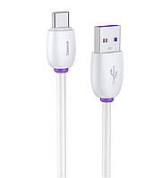 Кабель Baseus USB Cable to USB-C Ring 1m White (CATZS-A02) - Case&Glass