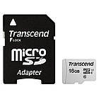 Карта пам'яті Transcend 16 GB microSDHC UHS-I 300S + SD Adapter TS16GUSD300S-A