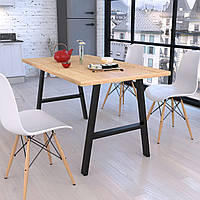 Стол обеденный Loft-Design Атлант 138х70 см металлические ножки