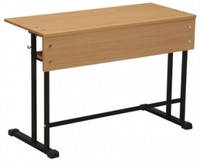 Парта двомісна учнівська без полиці