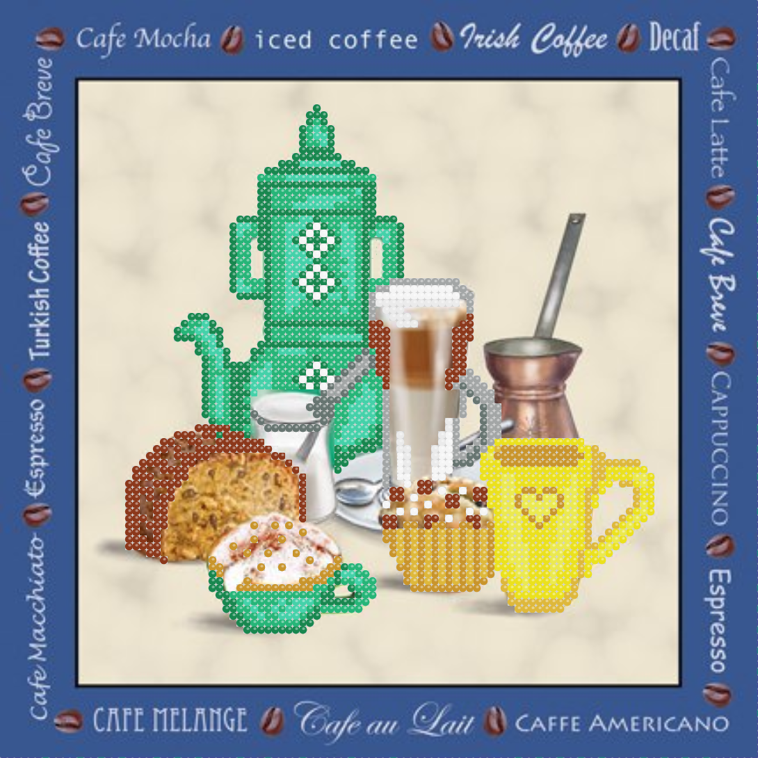 Корисний сніданок Схема вишивки бісером, фото 1