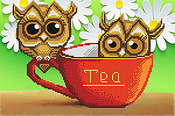 Чайні Совушки Схема вишивки бісером