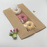 Паперові пакети з вікном 220*80*360 мм Саше з прозорою вставкою, фото 8