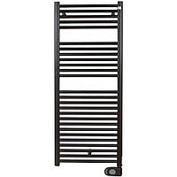 Електрична сушарка для рушників Zehnder Aura 1226x500 750 Вт чорний с/п (PBEBZ-120-050-MQ-HID)