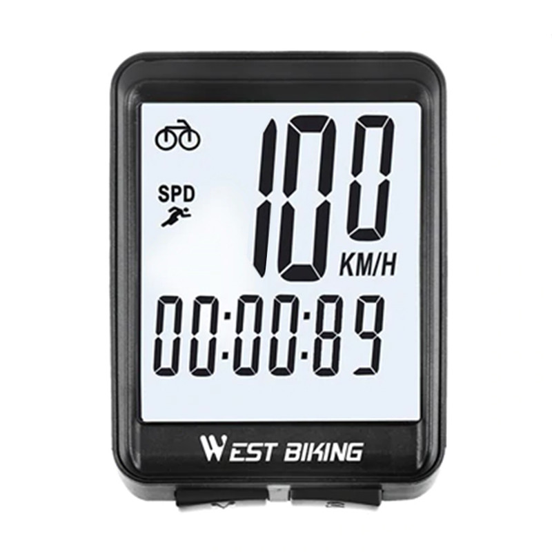 Велокомп'ютер бездротовий West Biking 0702054 White спідометр годинник