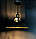 Світильник на одну лампу чорний із потертістю золото, фото 9